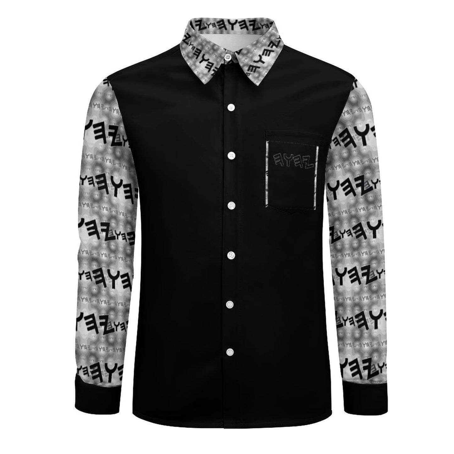 The Paleo-Phalanx Series (01-02): Seal of Storm | Men's Point Collar Shirt | with Chest Pocket