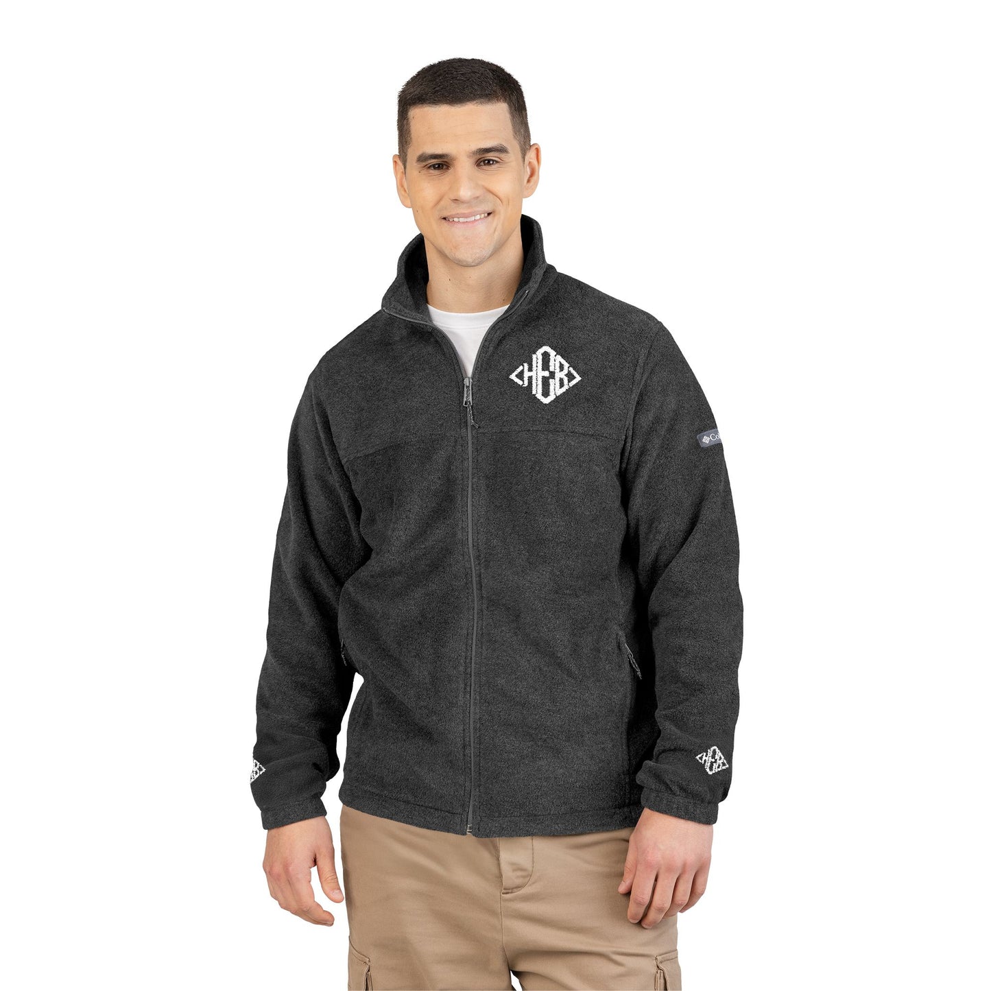 Hebrews 01-03 Designer Columbia Embroidered Unisex Fleece Track Jacket (3 colors)