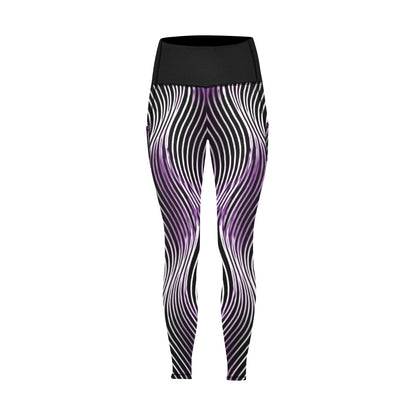 Orot (The Lights) Series: OR ARGAMAN | Royal Light (Purple) High-Rise Leggings with Pockets