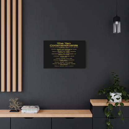 The Ten Commandments Vol. 1 | Horizontal Metal Print