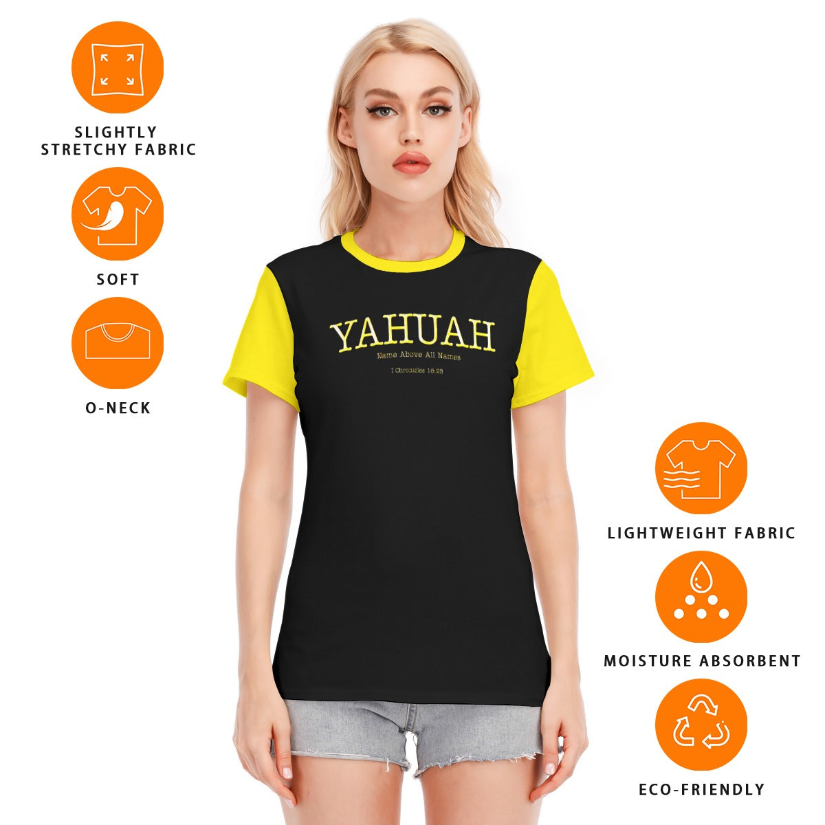 Yahuah: Name Above All Names (02-02) | Women's Cotton Tee