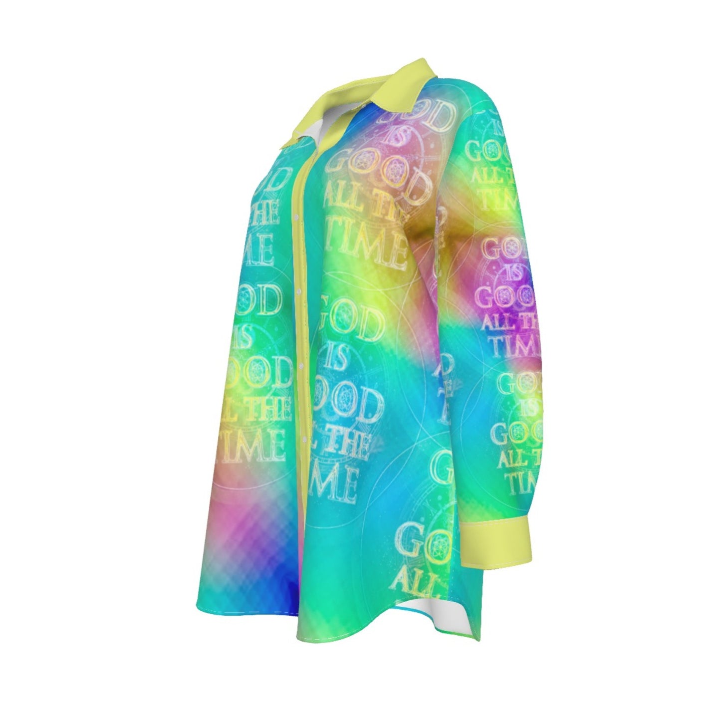 God is Good All the Time (01-03) | Women's Plus Size Button-Down