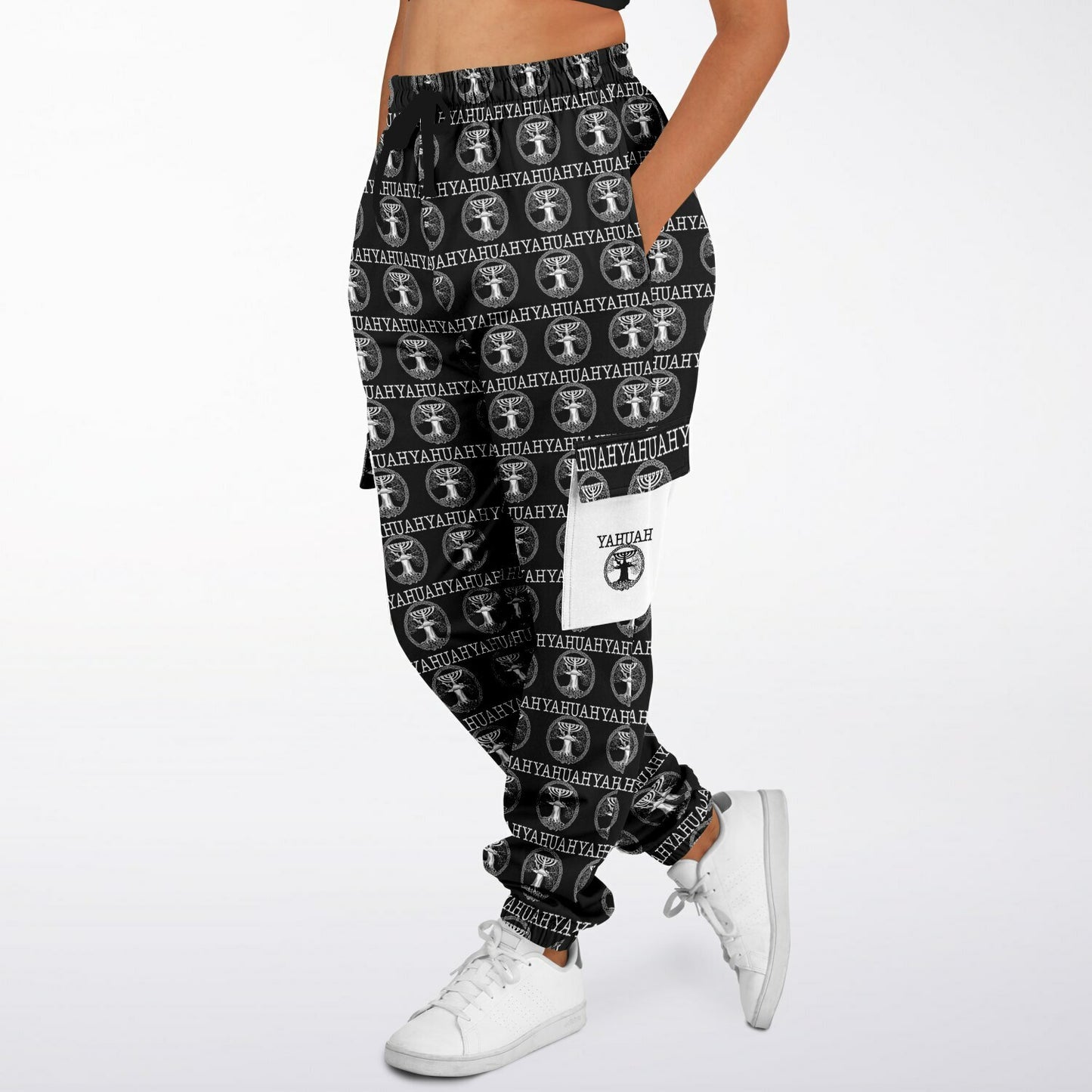 Yahuah: Tree of Life (02-05) - The Dualism Refined | Unisex Triblend Fleece Cargo Joggers