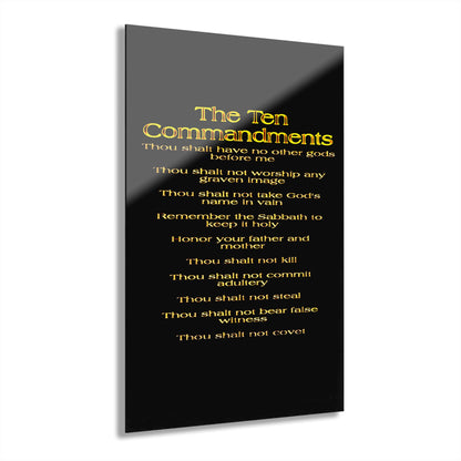 The Ten Commandments Vol. 1 | Vertical Acrylic Print with French Cleat Hanging