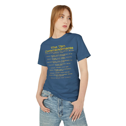 The Ten Commandments (01) | Women's Garment-Dyed Heavyweight Cotton Tee | 2 colors