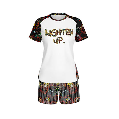 "Lighten Up" (01) | Raglan Tee & Shorts Set