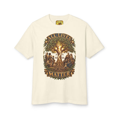 All Lives Matter™ (01) — One Breath, One Humanity™ & The Sevenfold Light™ |  American Apparel Unisex Garment-Dyed Heavyweight Cotton Tee