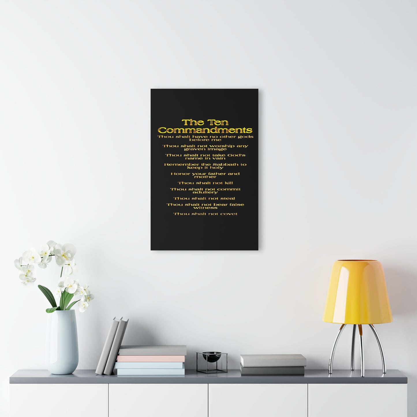 The Ten Commandments Vol. 1 | Vertical Acrylic Print with French Cleat Hanging