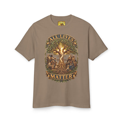 All Lives Matter™ (01) — One Breath, One Humanity™ & The Sevenfold Light™ |  American Apparel Unisex Garment-Dyed Heavyweight Cotton Tee