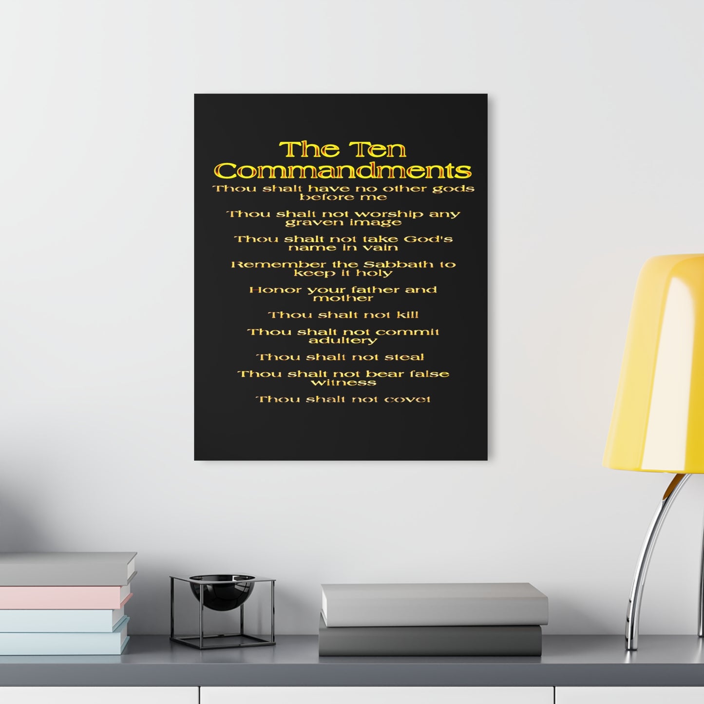 The Ten Commandments Vol. 1 | Vertical Acrylic Print with French Cleat Hanging