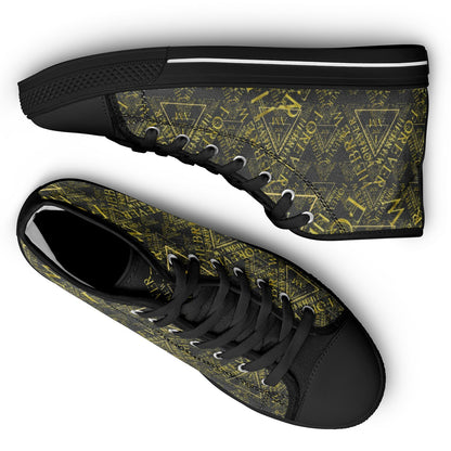 I AM HEBREW 03-01 Urban Peak Unisex High Top Canvas Sneakers