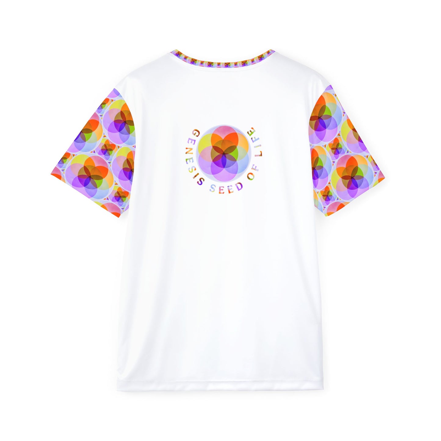Sacred Geometry: Genesis Seed of Life 01-01 Men's Jersey T-Shirt
