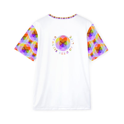 Sacred Geometry: Genesis Seed of Life 01-01 Men's Jersey T-Shirt