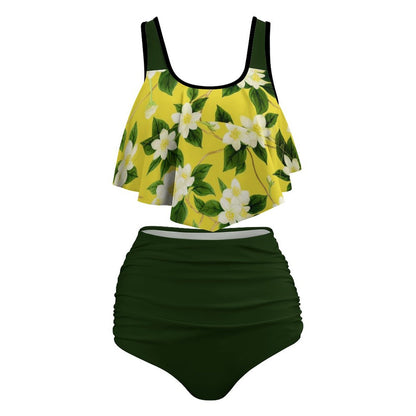 TRP Floral Prints (10): Graceful Jasmine Vine (01–01) | Plus-Size Tankini