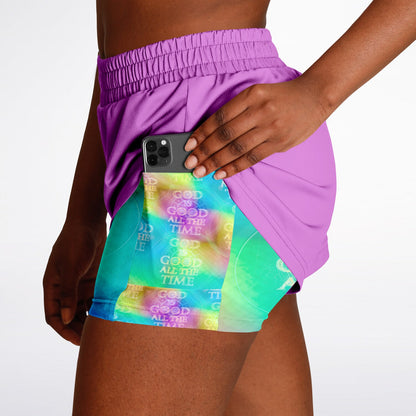 God is Good All the Time (01-02) | Women's Running Shorts