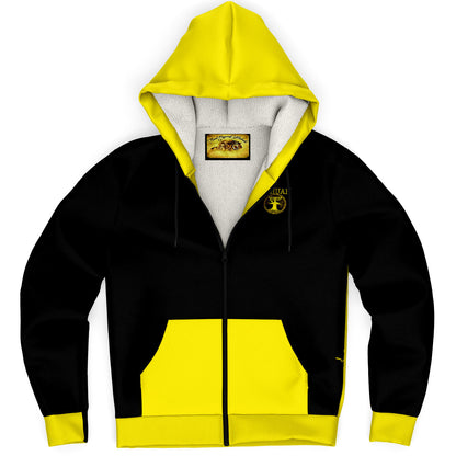 Yahuah-Tree of Life 02-01 Sudadera con capucha unisex de microfibra con cremallera completa 