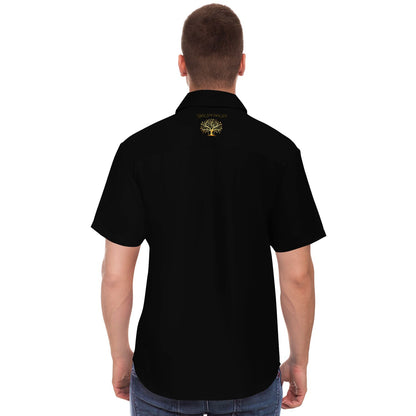 Yahuah: Tree of LIfe (01-01) | Men's Spread Collar Shirt | Polyester Poplin Fabric