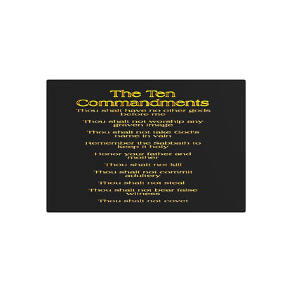 The Ten Commandments Vol. 1 | Horizontal Metal Print