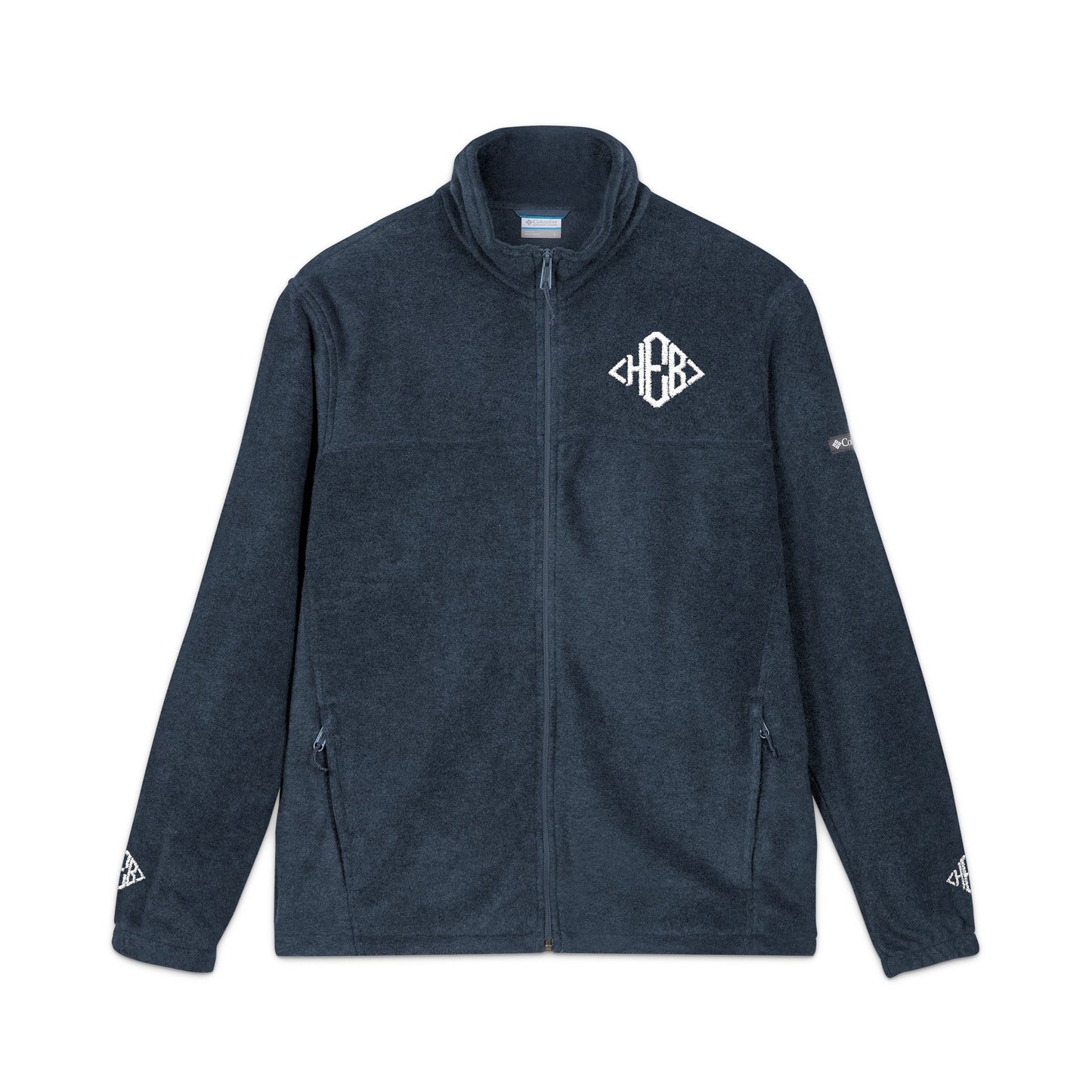 Hebrews 01-03 Designer Columbia Embroidered Unisex Fleece Track Jacket (3 colors)