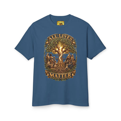 All Lives Matter™ (01) — One Breath, One Humanity™ & The Sevenfold Light™ |  American Apparel Unisex Garment-Dyed Heavyweight Cotton Tee