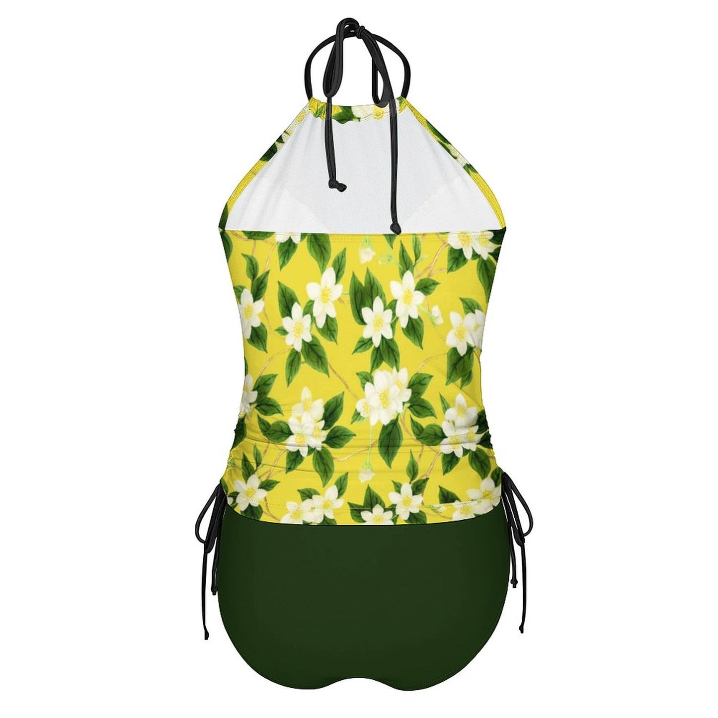 TRP Floral Prints (10): Graceful Jasmine Vine (01–01) | Halter-Neck Tankini