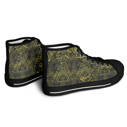 I AM HEBREW 03-01 Urban Peak Unisex High Top Canvas Sneakers