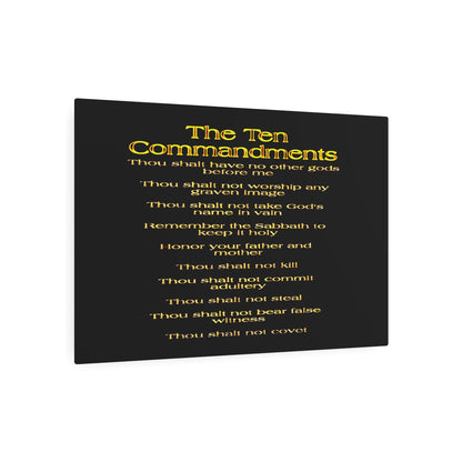 The Ten Commandments Vol. 1 | Horizontal Metal Print