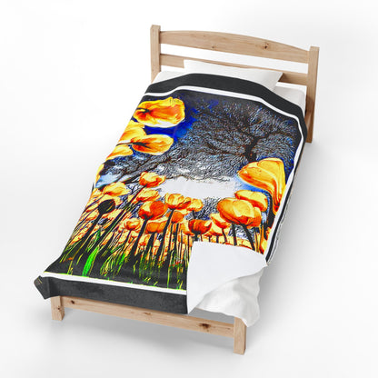 The Garden Beyond the Winter™ | Velveteen Plush Blanket