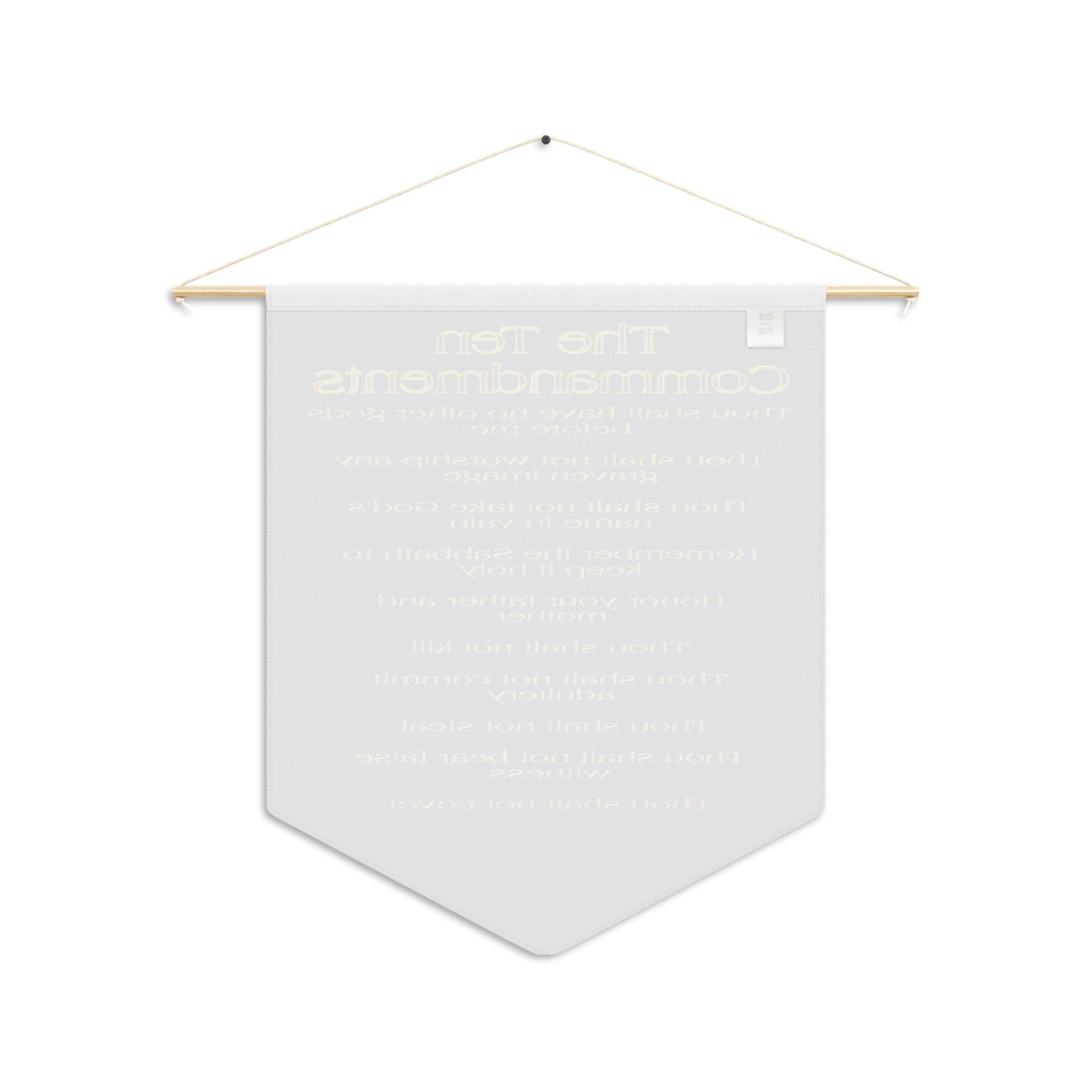 The Ten Commandments Vol. 1 | 18" x 21" Wall Pennant