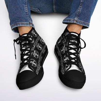 Yahuah: Tree of Life (02-05) - The Dualism Refined | Unisex High Top Canvas Sneakers (Style 02)