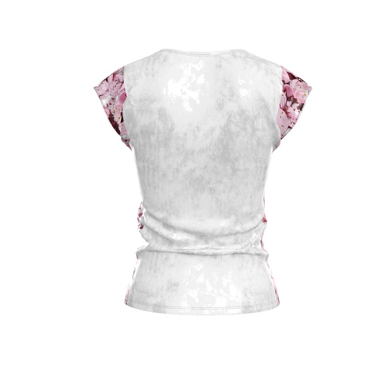 TRP Floral Prints (01): Sakura Symphony (01-01) | Cap Sleeve Tee