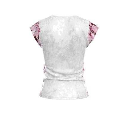 TRP Floral Prints (01): Sakura Symphony (01-01) | Cap Sleeve Tee