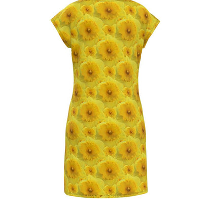 TRP Floral Prints (09): Radiant Tulips Revealed | Tunic T-Shirt Dress