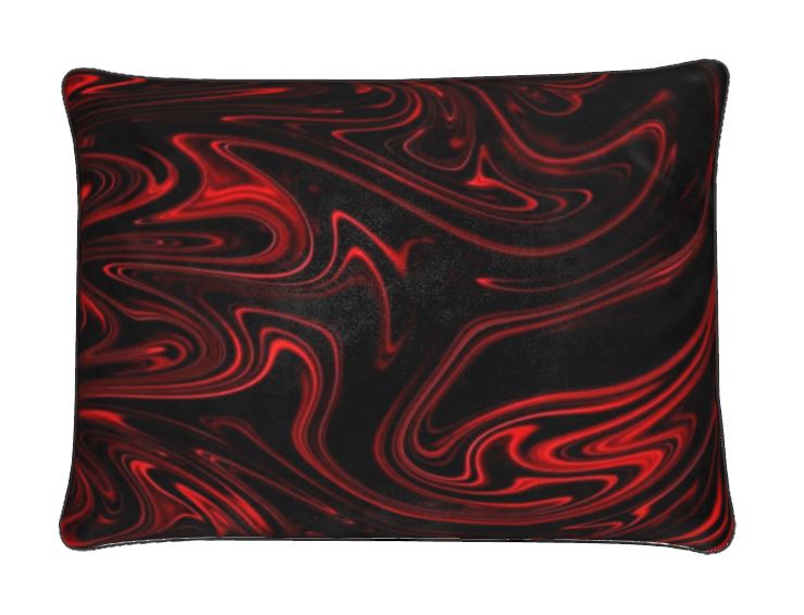 Flow (01-01): Ember, The Refining Fire | Luxury Soft Velvet Throw Pillow