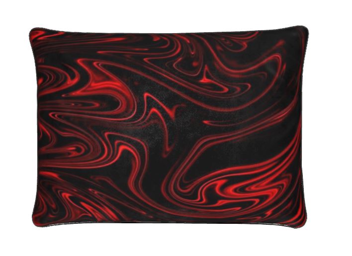 Flow (01-01): Ember, The Refining Fire | Luxury Soft Velvet Throw Pillow