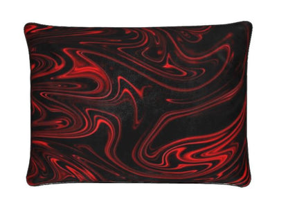 Flow (01-01): Ember, The Refining Fire | Luxury Soft Velvet Throw Pillow