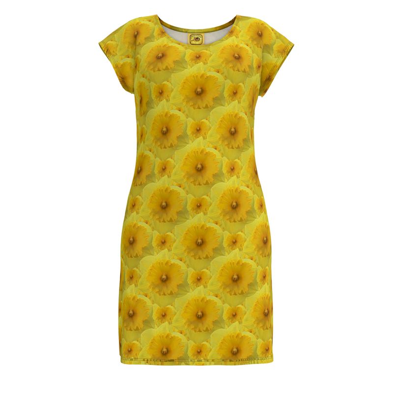 TRP Floral Prints (09): Radiant Tulips Revealed | Tunic T-Shirt Dress