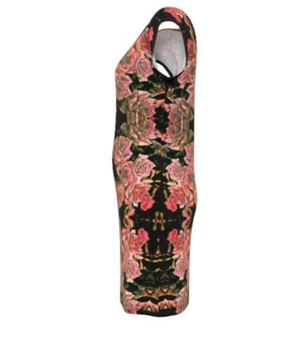 Floral Embosses (06-01): Adom - The Physical Mirror | Tunic T-Shirt Dress