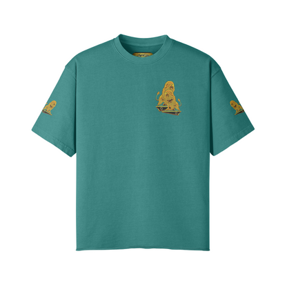 Like Father, Like Son 02-01 Men's Designer Drop Shoulder Faded Raw Hem T-shirt (8 colors)