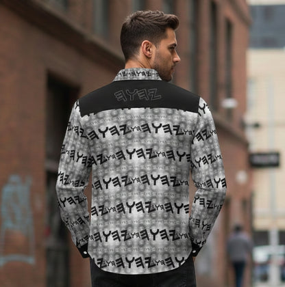 The Paleo-Phalanx Series (01-02): Seal of Storm | Men's Point Collar Shirt | with Chest Pocket
