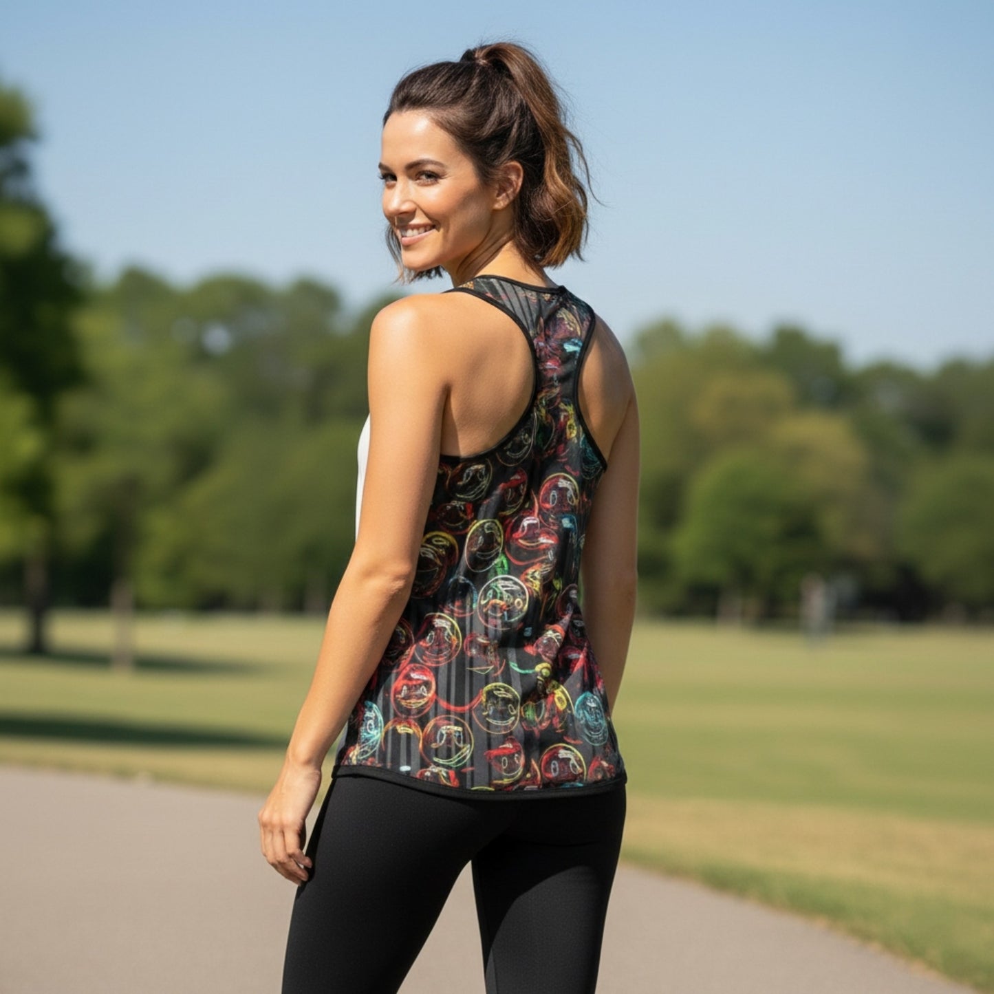 "Lighten Up" (01) | UPF50+ Racerback Tank Top