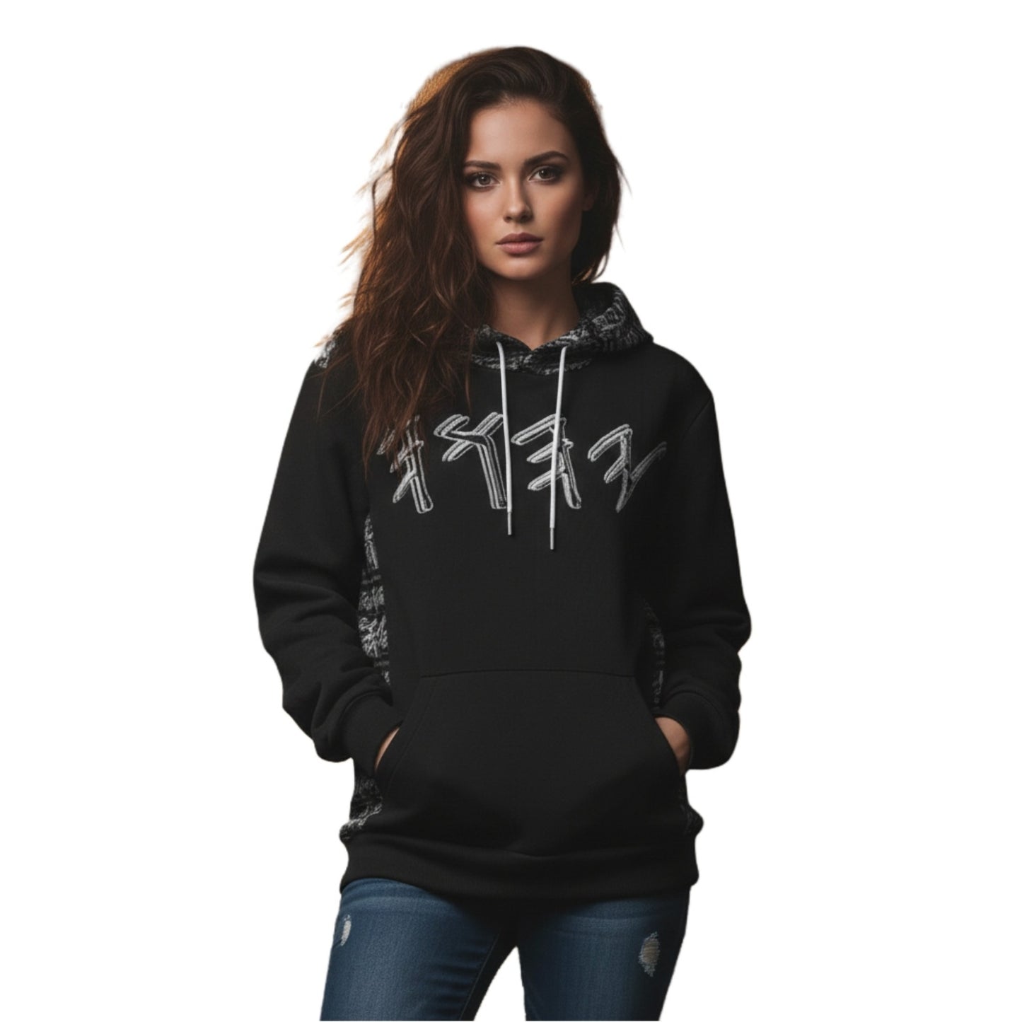 Paleo-Synthesis (01-02): Sterling Silver Yahuah | Women's Premium Drop Shoulder Hoodie