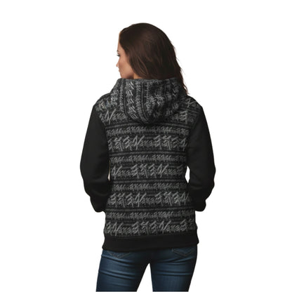 Paleo-Synthesis (01-02): Sterling Silver Yahuah | Women's Premium Drop Shoulder Hoodie