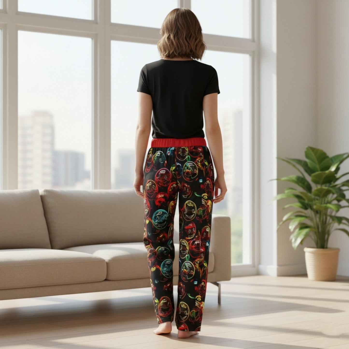 "Lighten Up" (01) | Women's Open Bottom Lounge Joggers