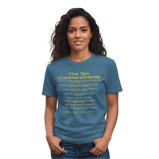 The Ten Commandments (01) | Women's Garment-Dyed Heavyweight Cotton Tee | 2 colors