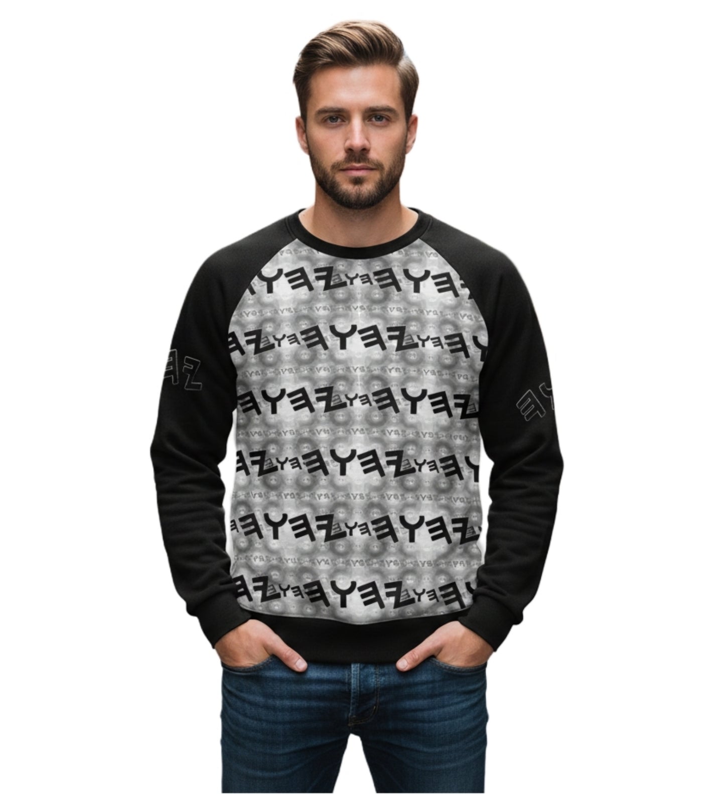 The Paleo-Phalanx Series (01-02): Seal of Storm | Men's Raglan Sweatshirt