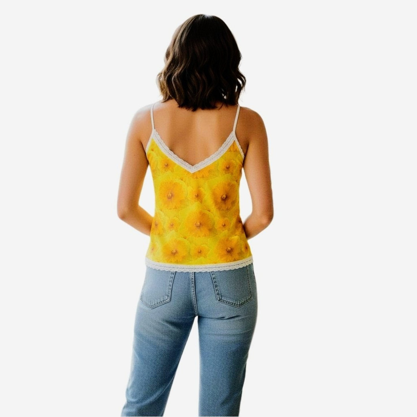 TRP Floral Prints (09): Radiant Tulips Revealed | Lace-Trim Cami