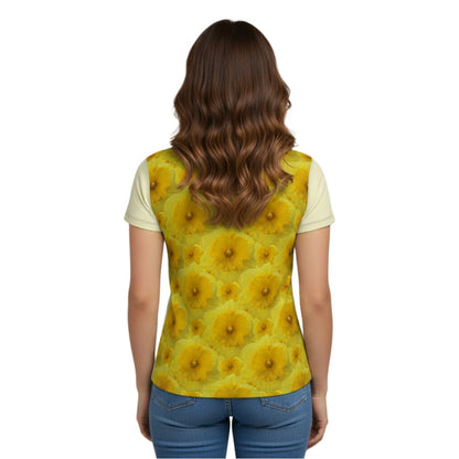TRP Floral Prints (09): Radiant Tulips Revealed | Scoop-Neck T-Shirt