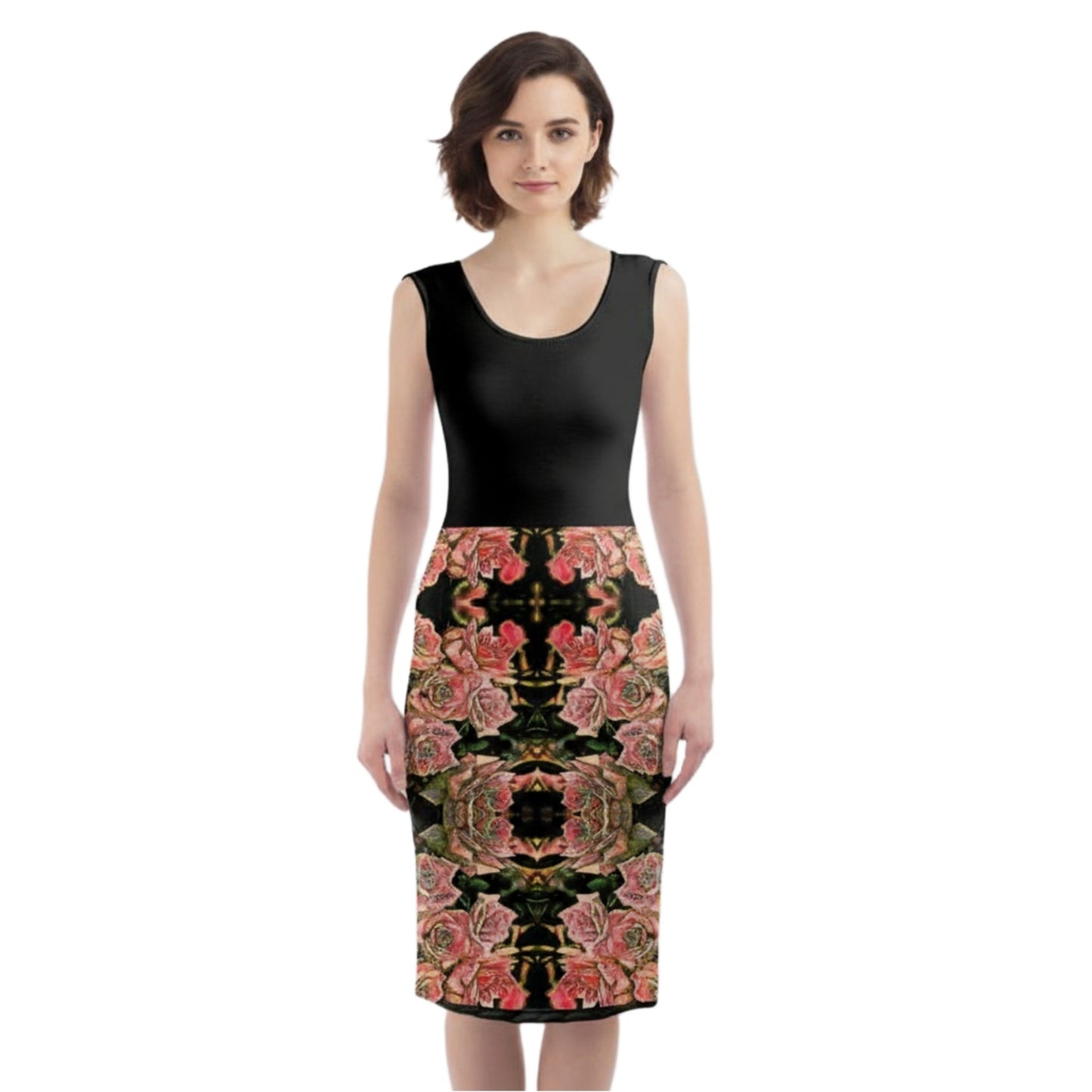Floral Embosses (06-01): Adom - The Physical Mirror | Sheath Dress
