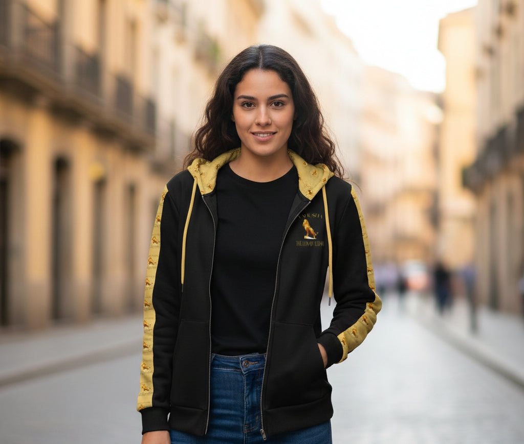 Yahusha: The Lion of Judah (01) | Unisex Zip Hoodie